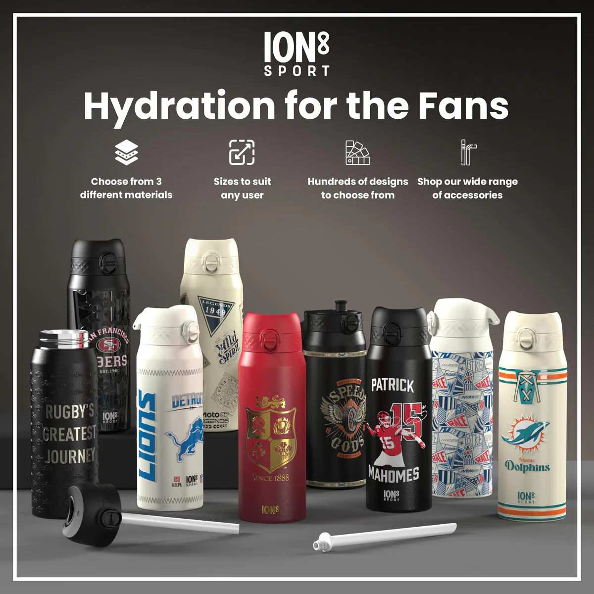 NFL x ION8 - Bijan Robinson Insulated Water Bottle - 750ml - Image 7