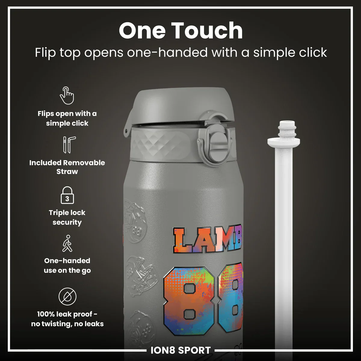 NFL x ION8 - Ceedee Lamb Insulated Water Bottle - 750ml - Image 3