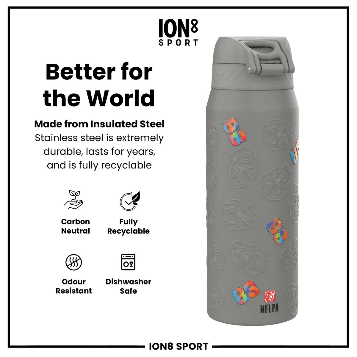 NFL x ION8 - Ceedee Lamb Insulated Water Bottle - 750ml - Image 5