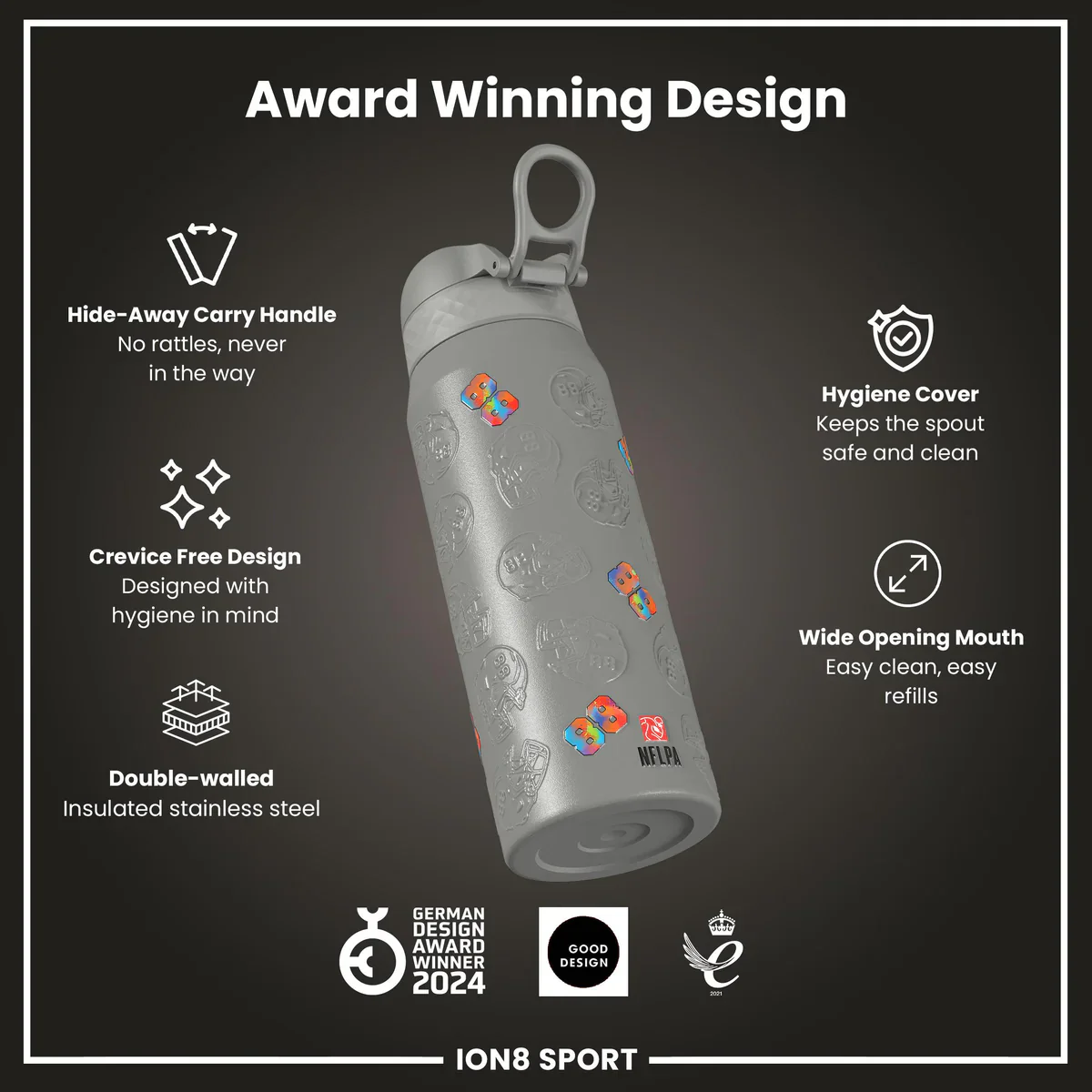 NFL x ION8 - Ceedee Lamb Insulated Water Bottle - 750ml - Image 6