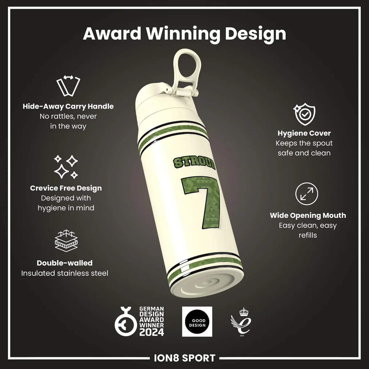 NFL x ION8 - CJ Stroud Insulated Water Bottle - 750ml - Image 6