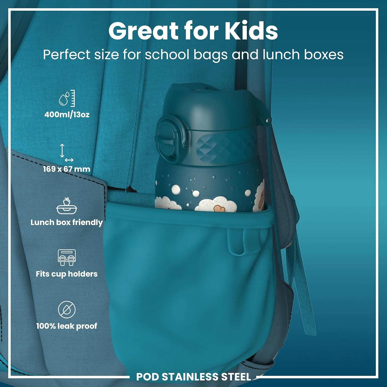 Pod Insulated Stainless Steel 13oz- Dog Dreaming - Image 3
