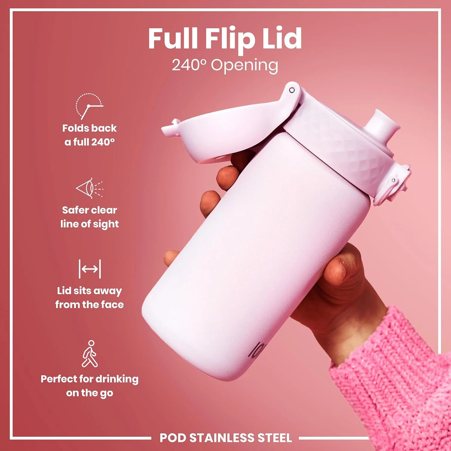 Insulated Stainless Steel Pod 13oz- Lilac Dusk - Image 6