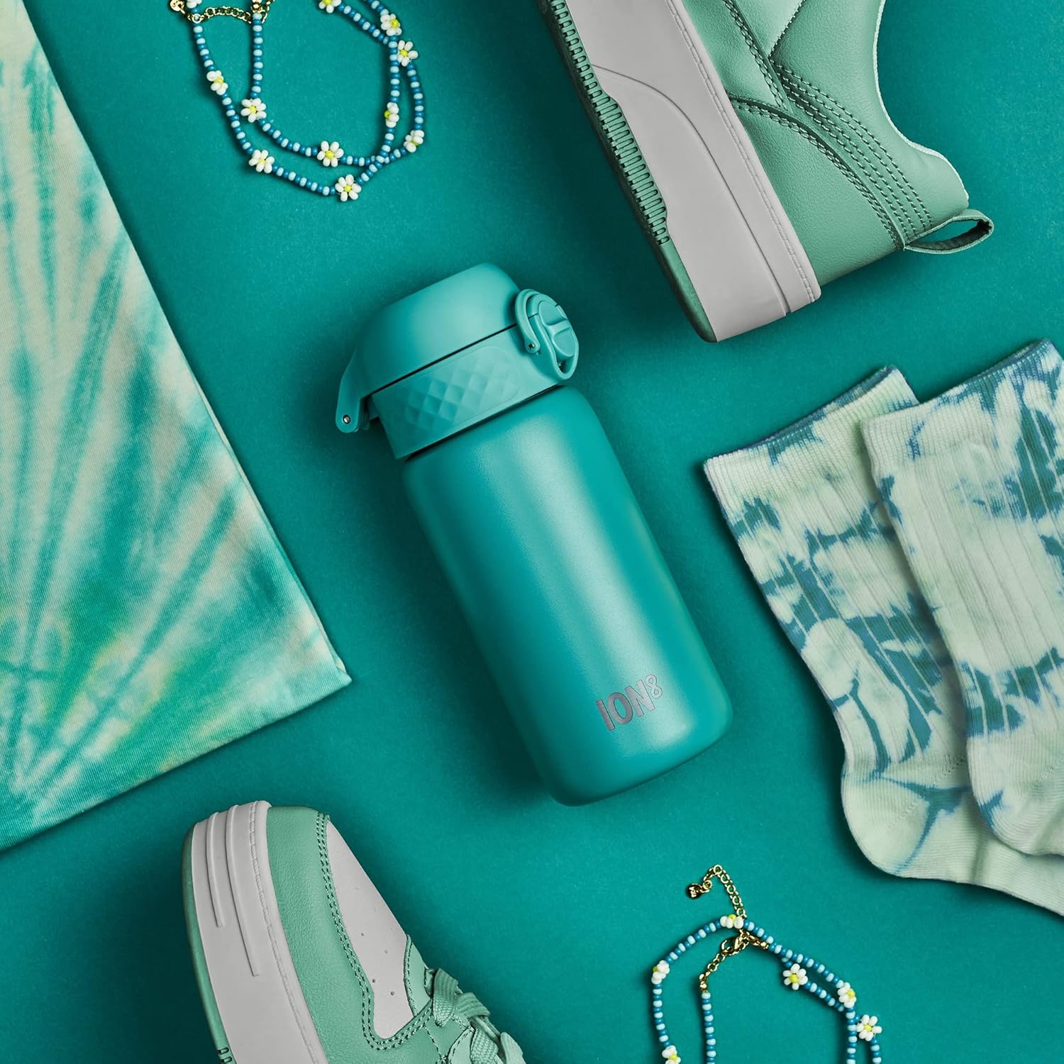 Insulated Stainless Steel 13oz Pod - Teal Green - Image 9