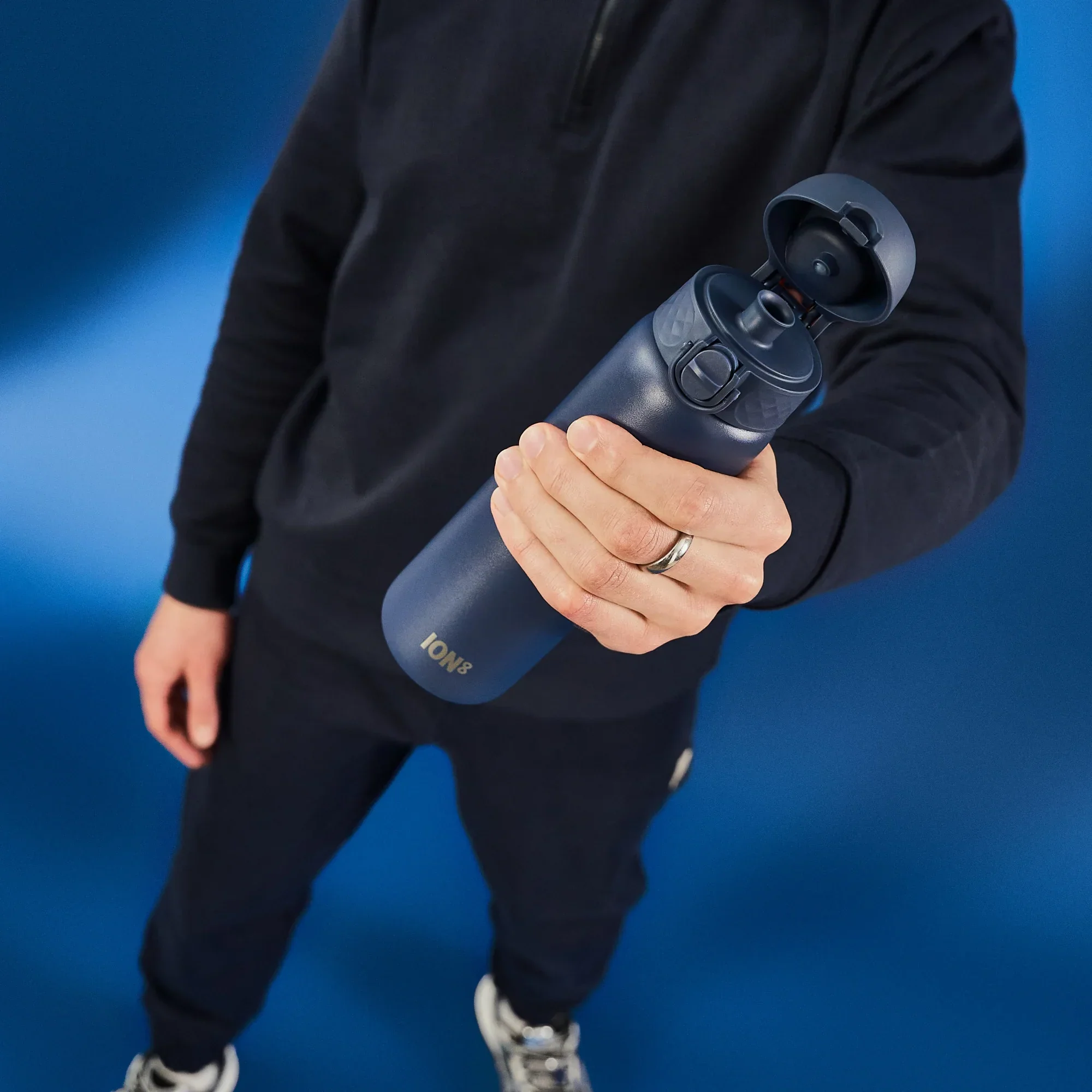 Insulated Stainless Steel Slim 17oz- Ash Navy - Image 9