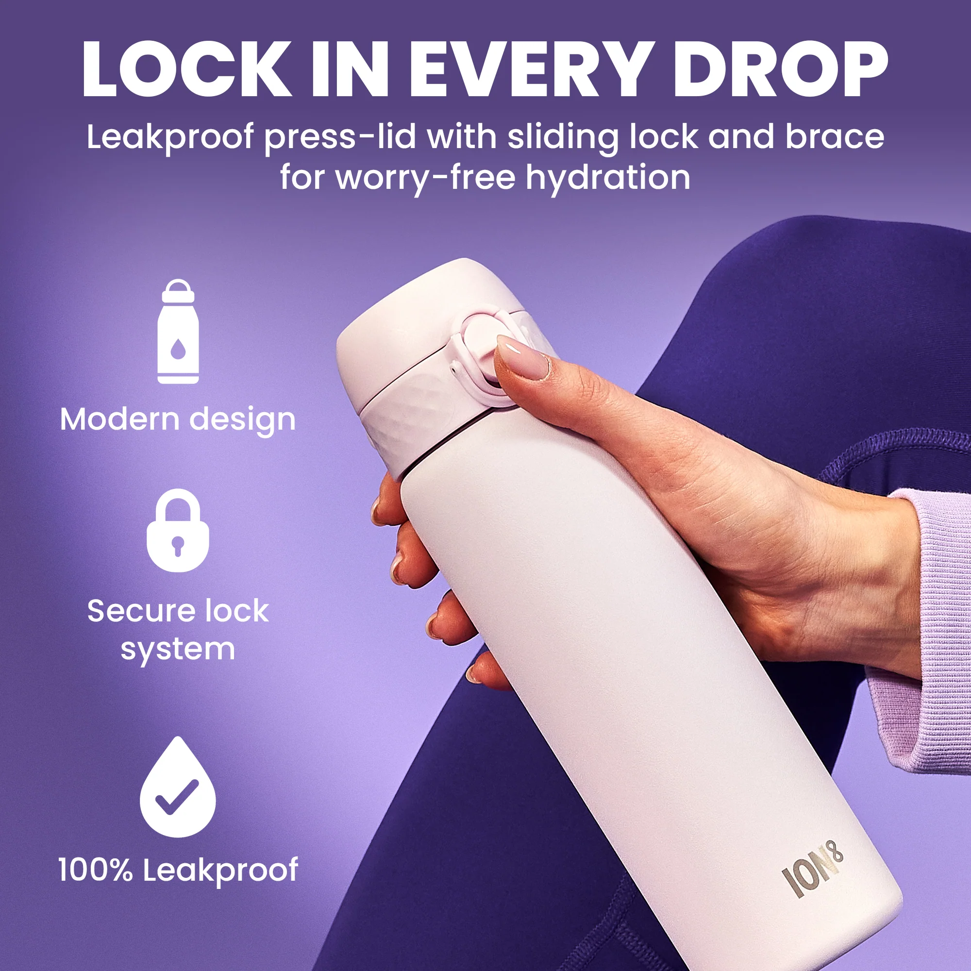 Slim Lightweight Stainless Steel 20oz- Lilac Dusk - Image 8