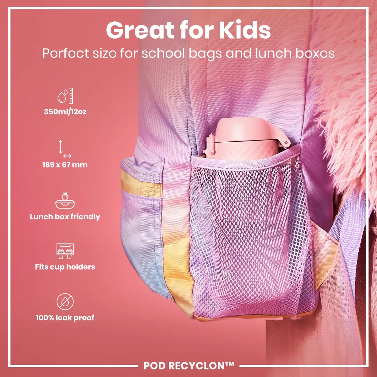 Recyclon 12oz Pod - Rose Pink - Image 2
