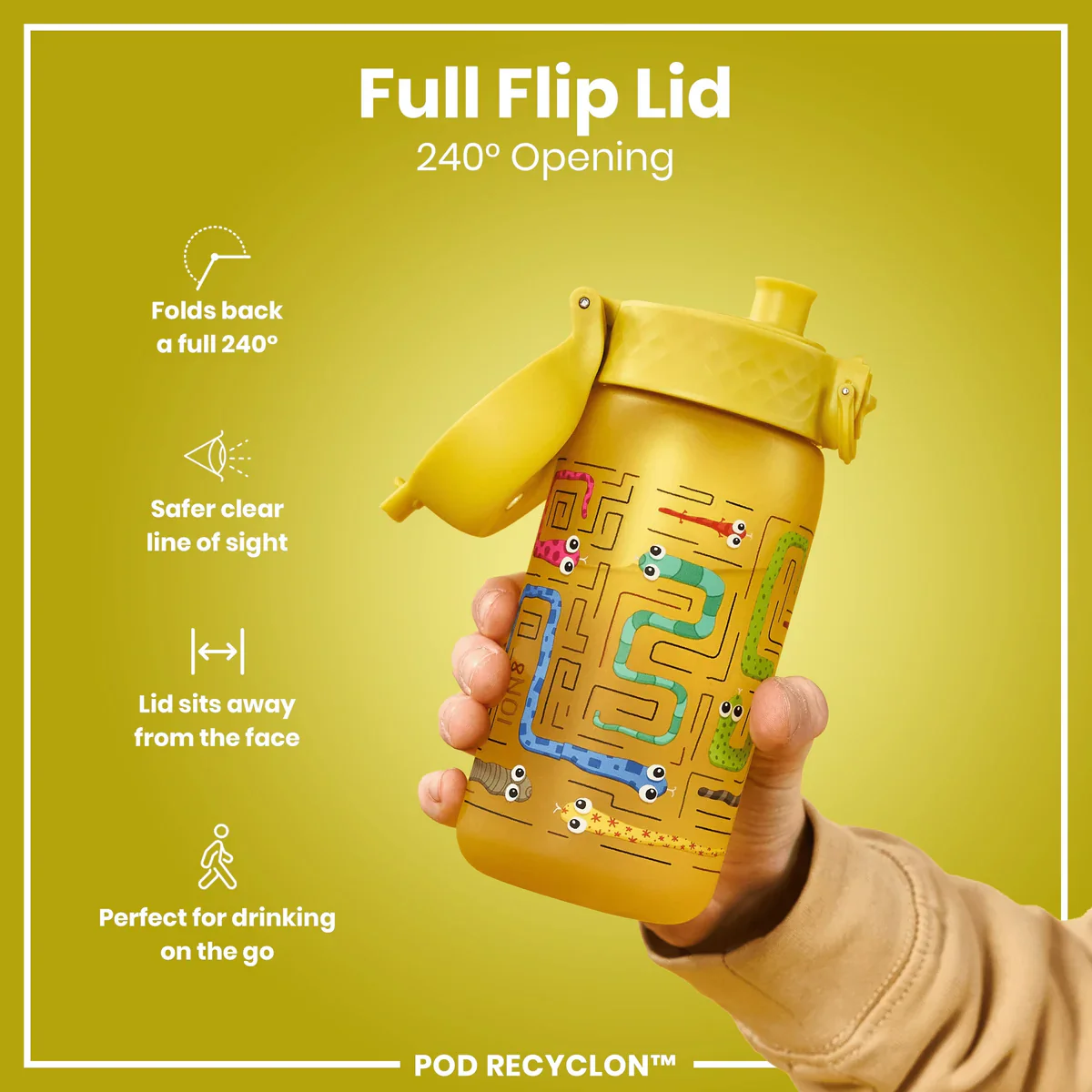 Pod Recyclon 12oz- Yellow Snakes - Image 4