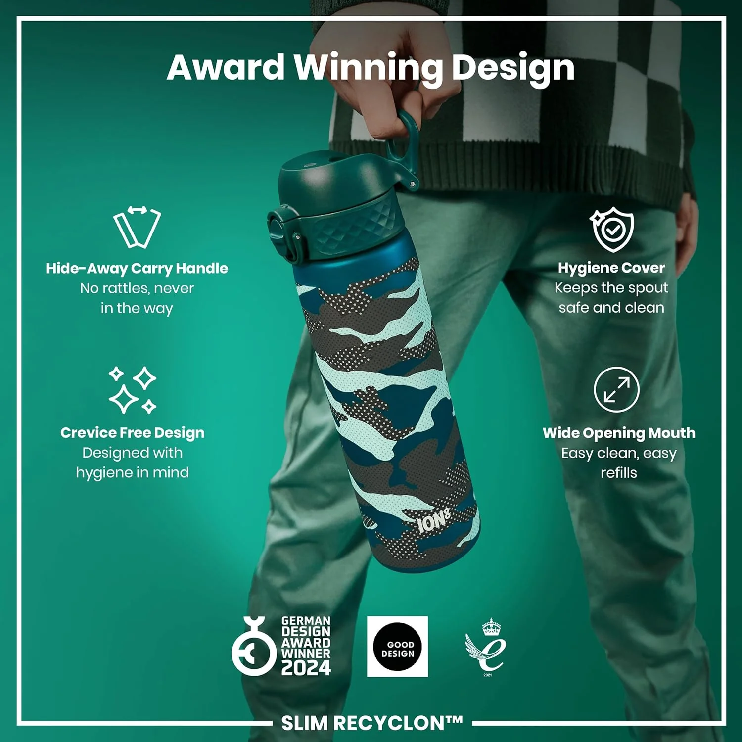 Slim Recyclon 18oz- Green Camo - Image 7