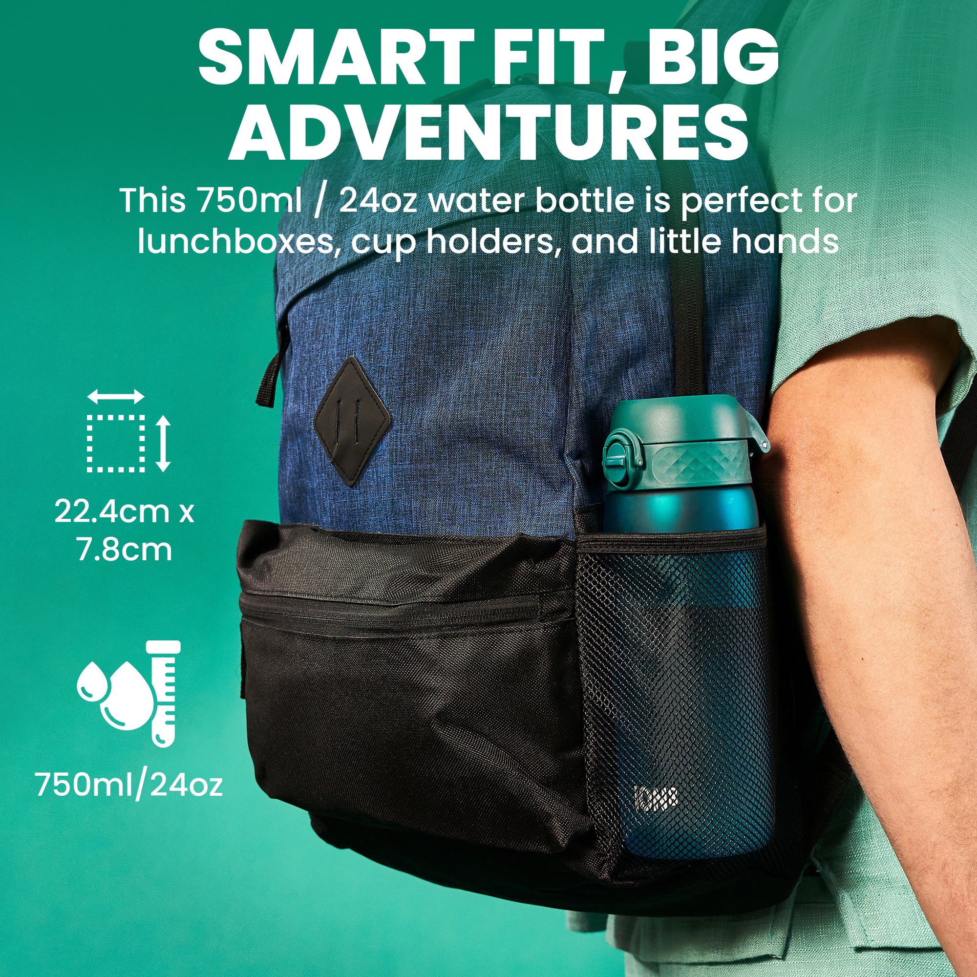 Recyclon Tour 24oz- Aqua Blue - Image 10