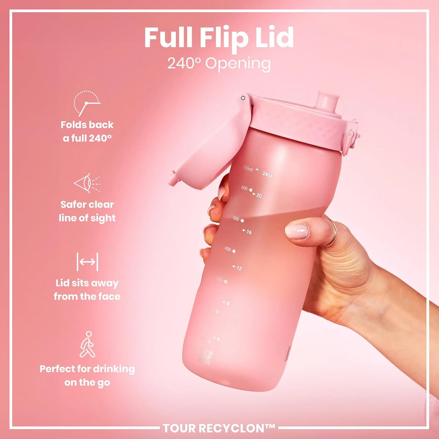 Recyclon Tour 24oz- Rose Pink - Image 5
