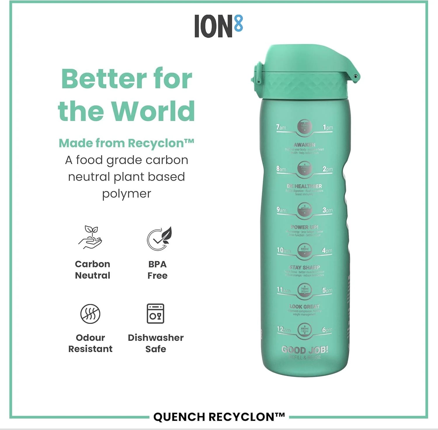 Quench Recyclon 34oz- Teal - Image 5