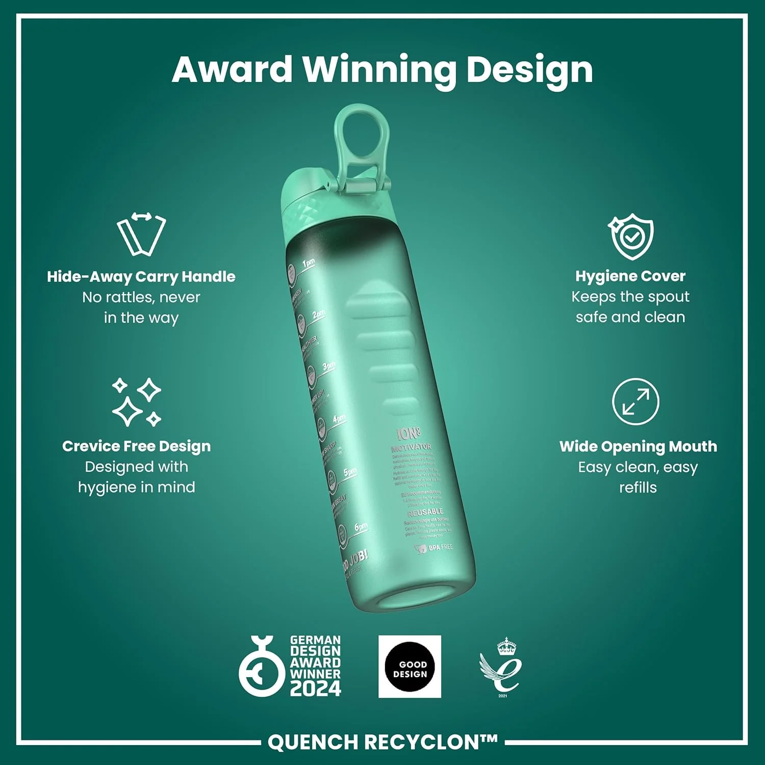 Quench Recyclon 34oz- Teal - Image 6