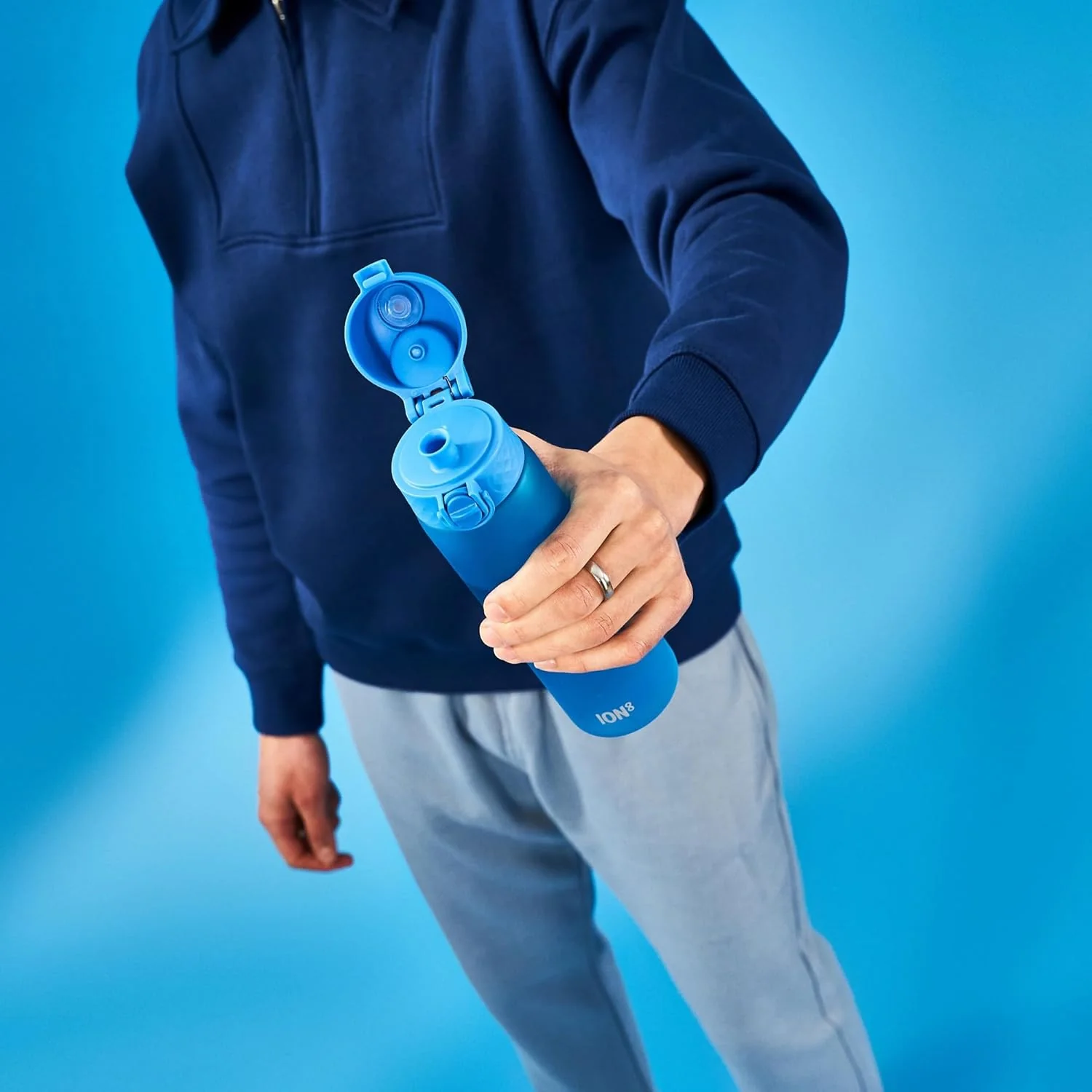 Slim Recyclon Water Bottle 500 ml/18 oz Blue - Image 9