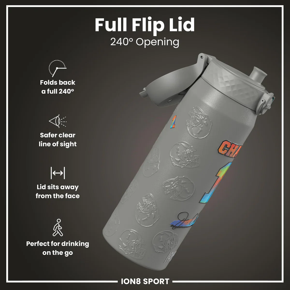 NFL x ION8 - Ja'Marr Chase Insulated Water Bottle - 750ml - Image 4