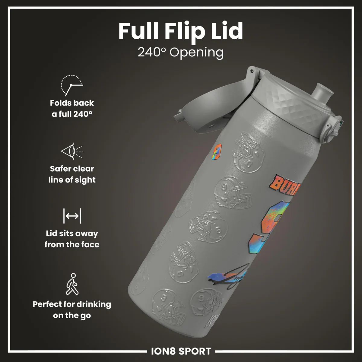 NFL x ION8 - Joe Burrow Insulated Water Bottle - 750ml - Image 4