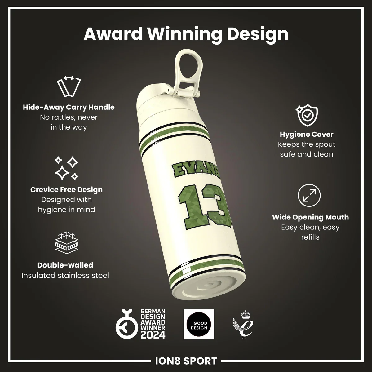 NFL x ION8 - Kyler Murray Insulated Water Bottle - 750ml - Image 6