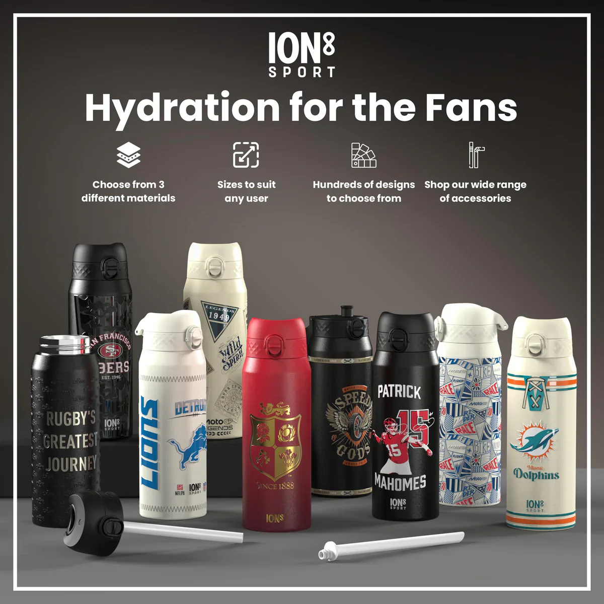 NFL x ION8 - Pat Surtain II Insulated Water Bottle - 750ml - Image 7