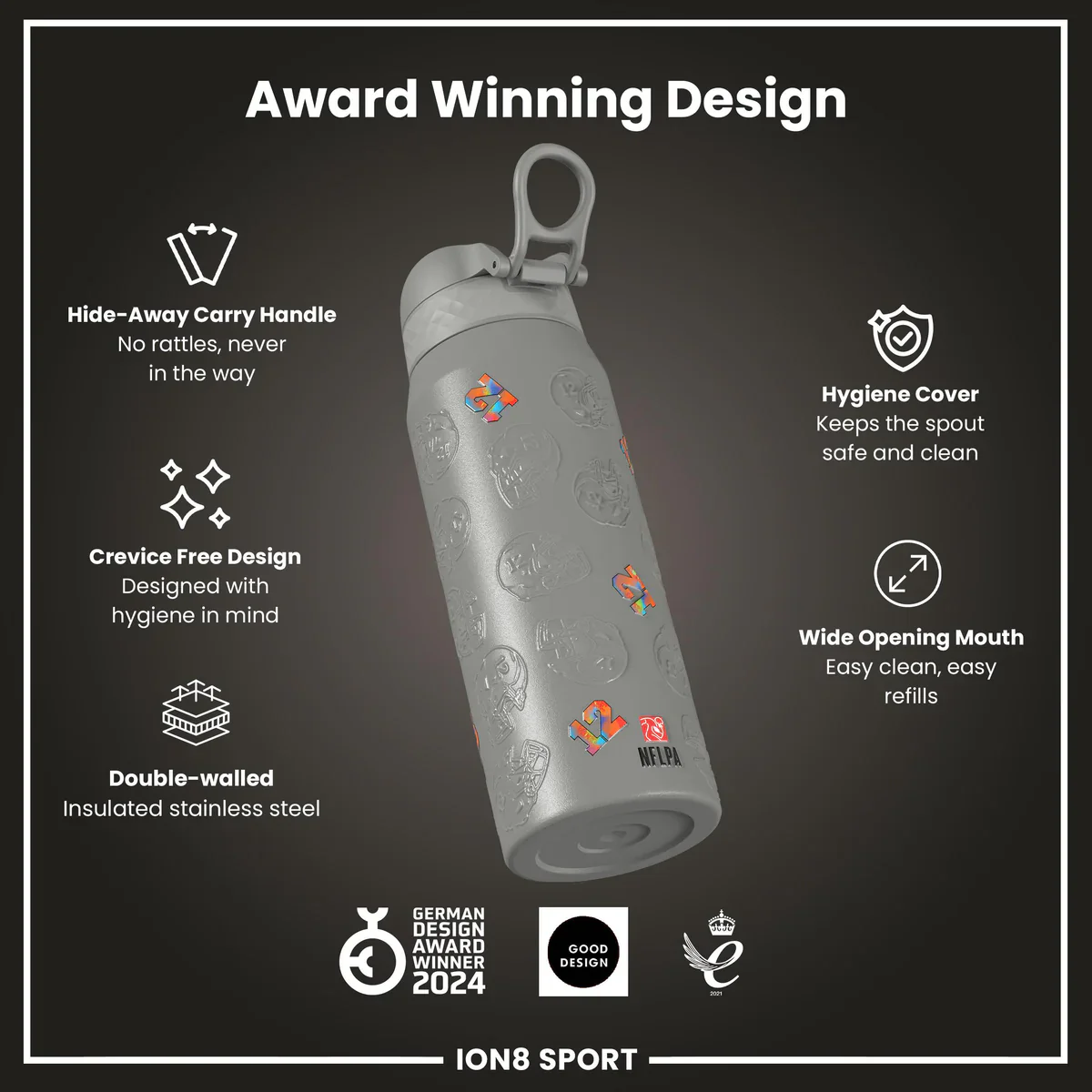 NFL x ION8 - Puka Nacua Insulated Water Bottle - 750ml - Image 6