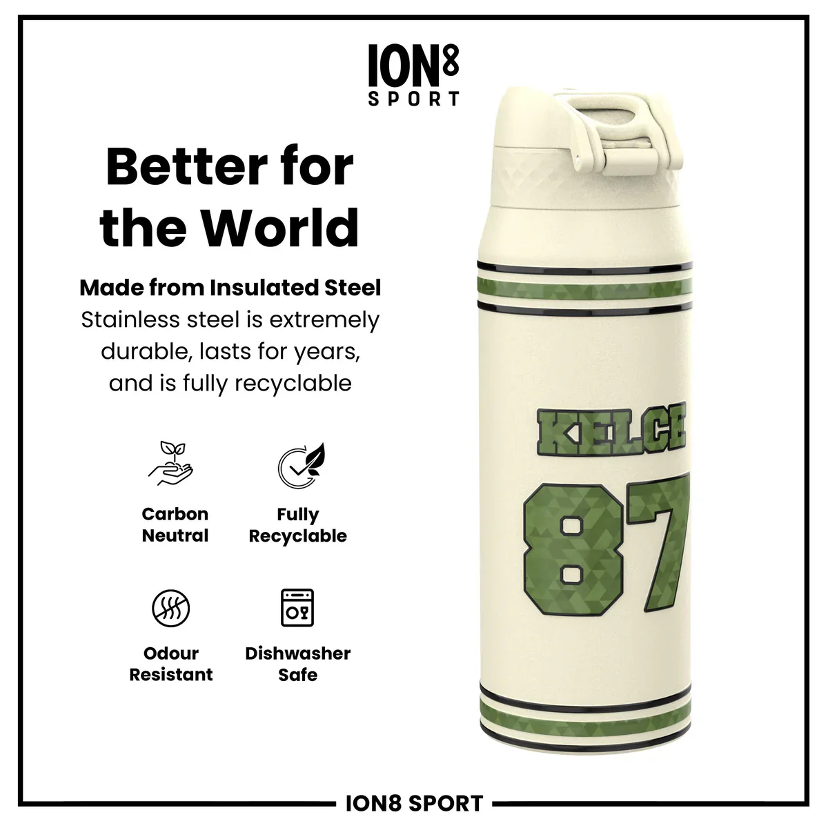 NFL x ION8 - Travis Kelce Insulated Water Bottle - 750ml - Image 5