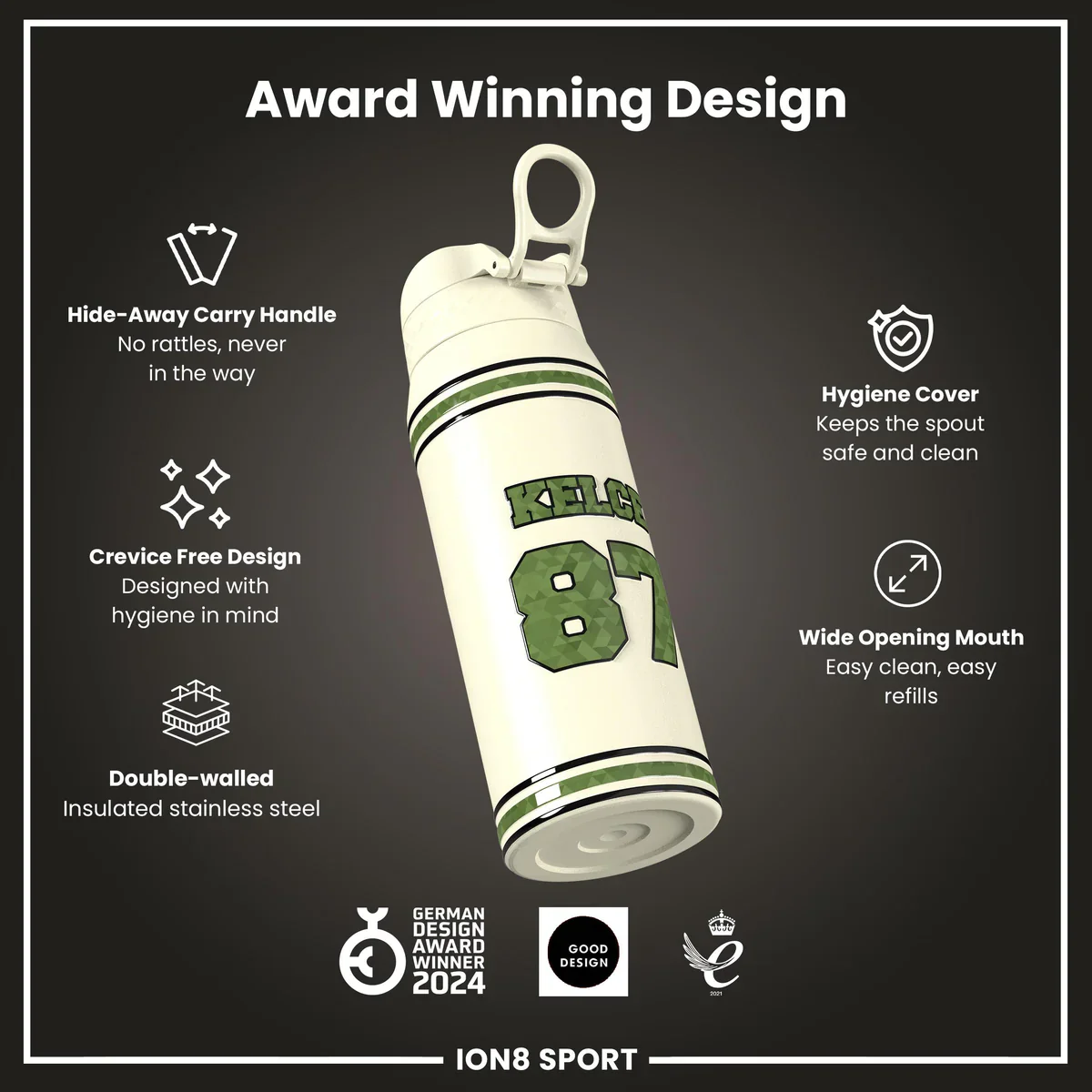NFL x ION8 - Travis Kelce Insulated Water Bottle - 750ml - Image 6